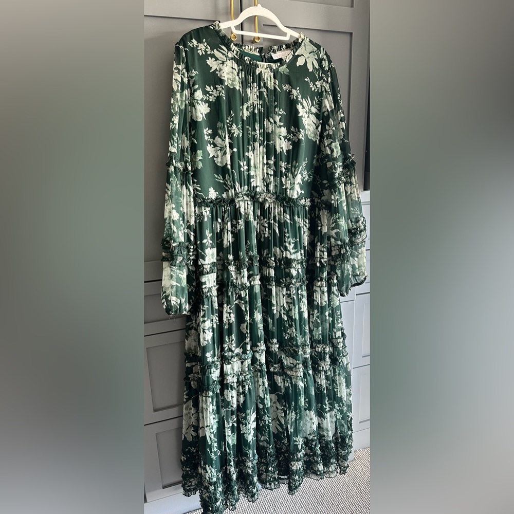 Ivy City Co. Geneva Dress - Forest Green - 3X